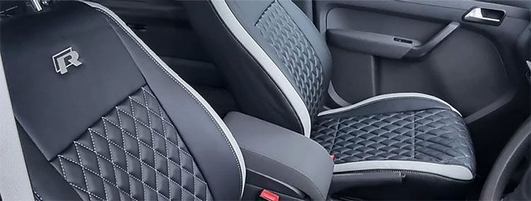 Protect Your Ride: UK Custom Covers Heavy Duty Waterproof Seat Covers For VW Caddy (All Years, All Models). Black, 600 Denier.